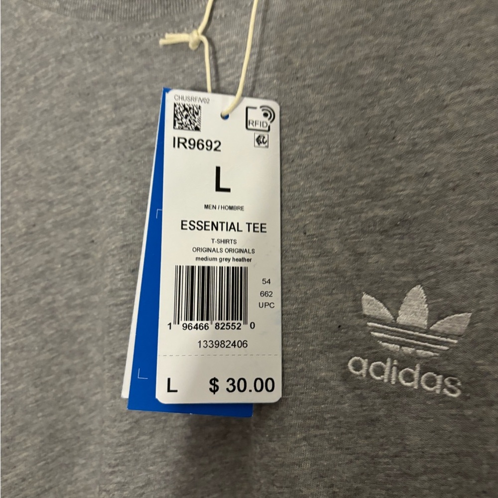 COPY - Adidas Grey Short Sleeve Tee - Picture 3 of 3